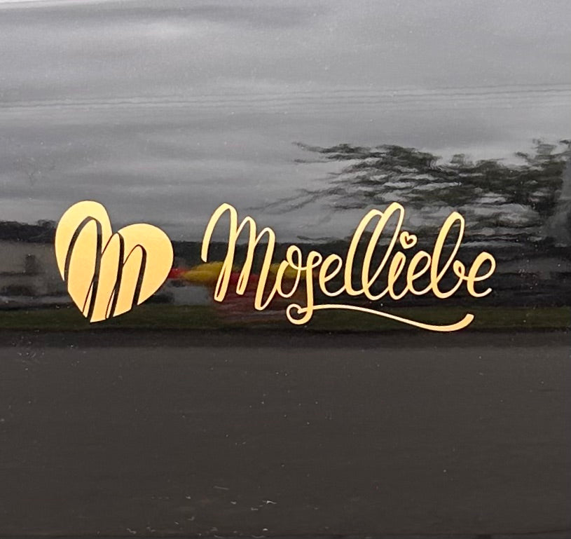 Moselliebe Autoaufkleber